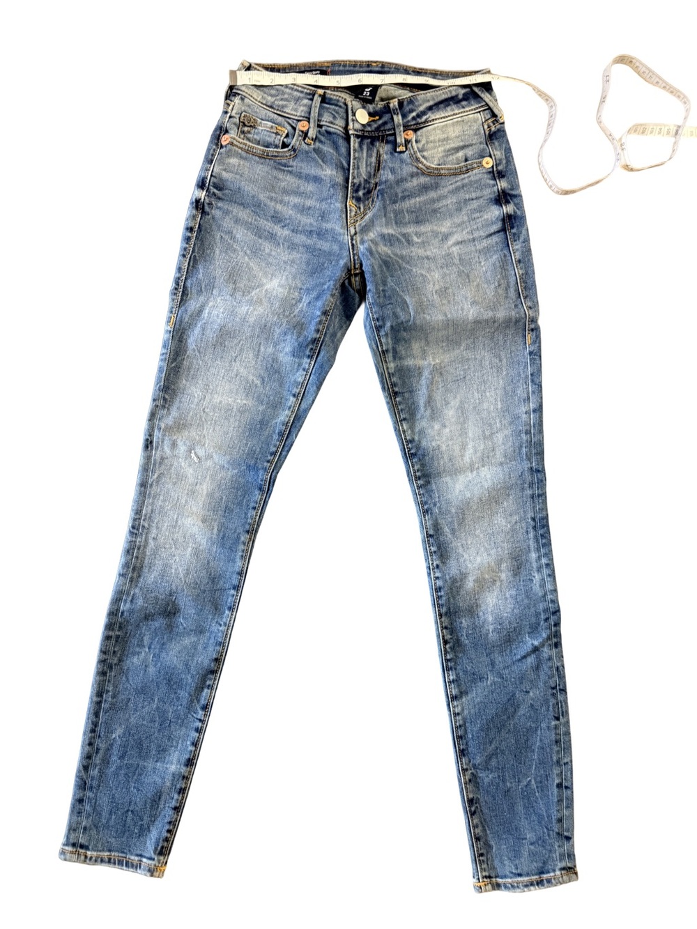 True Religion Women's Skinny Blue Jeans